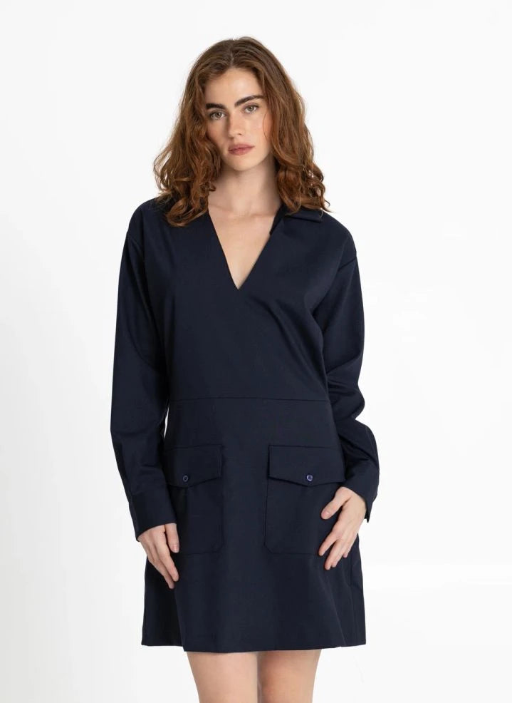 Smallable Woman - Vestido de lana Amel | Azul marino