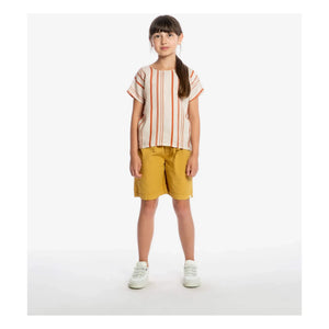 Matona - Camiseta de lino a rayas Easy | Blanco roto