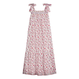 Louise Misha - Vestido de algodón orgánico Marcelette | Rosa