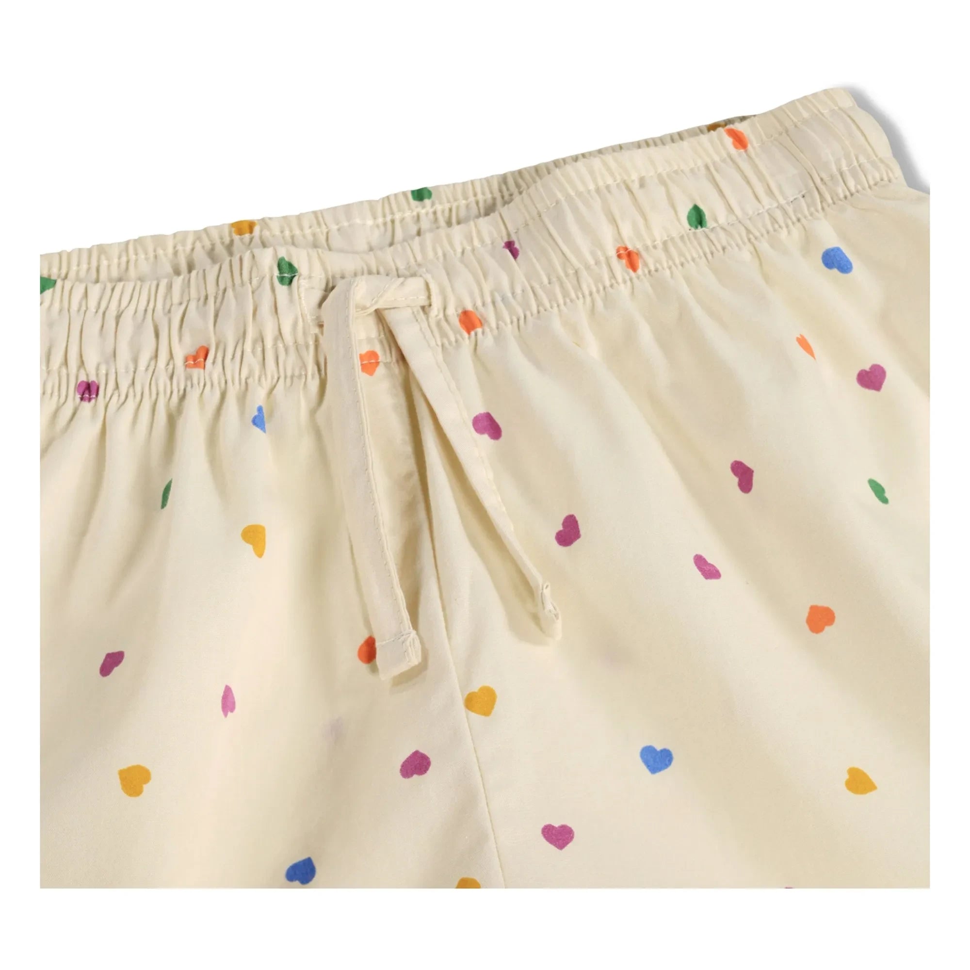 Molo - Pijama Corto de Algodón Orgánico Lexi Hearts | Crudo
