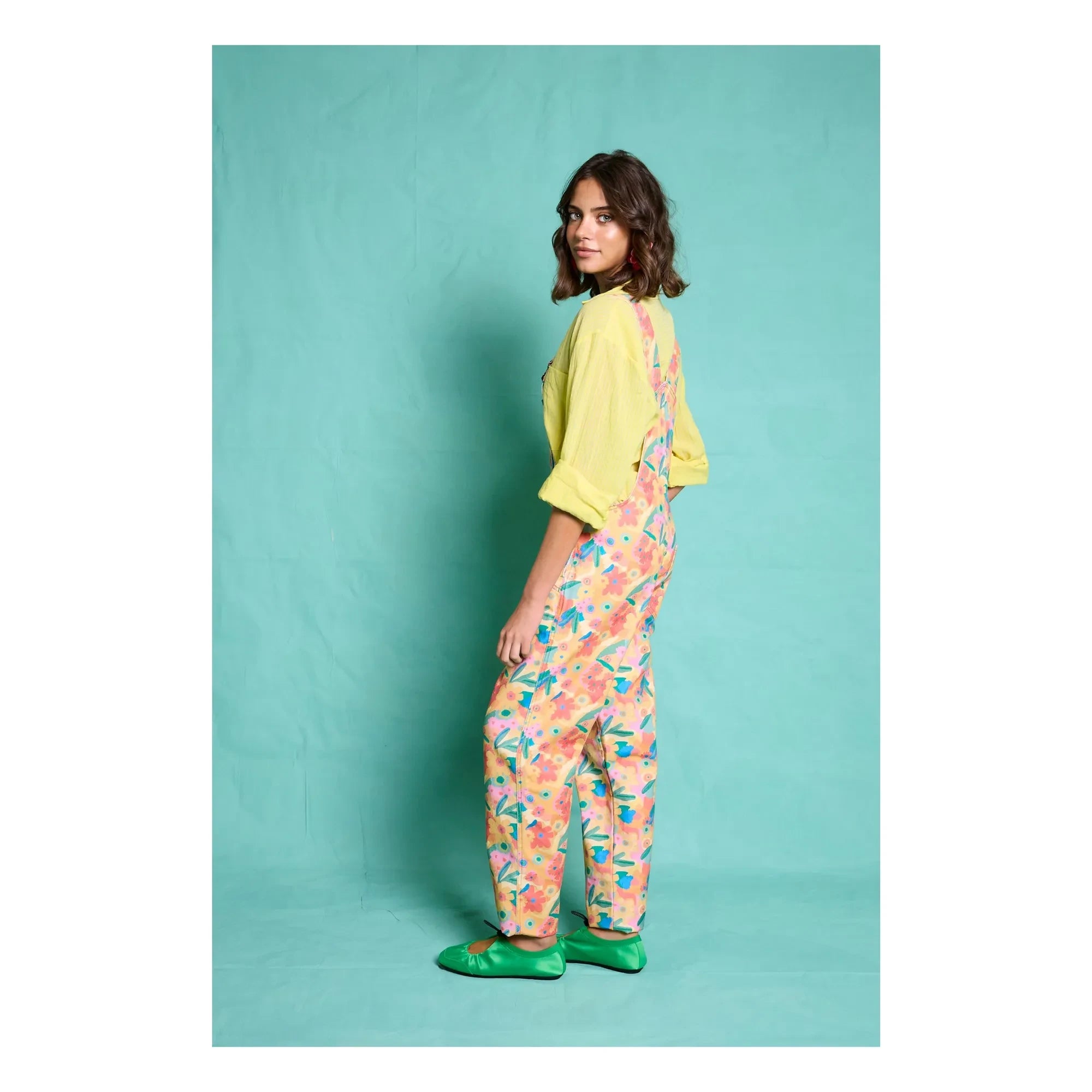 Favorite People - Vestido con estampado floral toscano - Colección de mujer | Naranja
