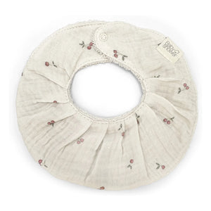 Babyshower - Babero elegante Cerezas | Crudo