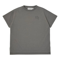 Main Story - Camiseta de algodón orgánico oversize | Gris oscuro