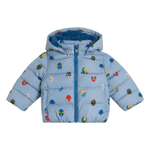 Stella McCartney Kids - Super Hero şişme mont | Mavi