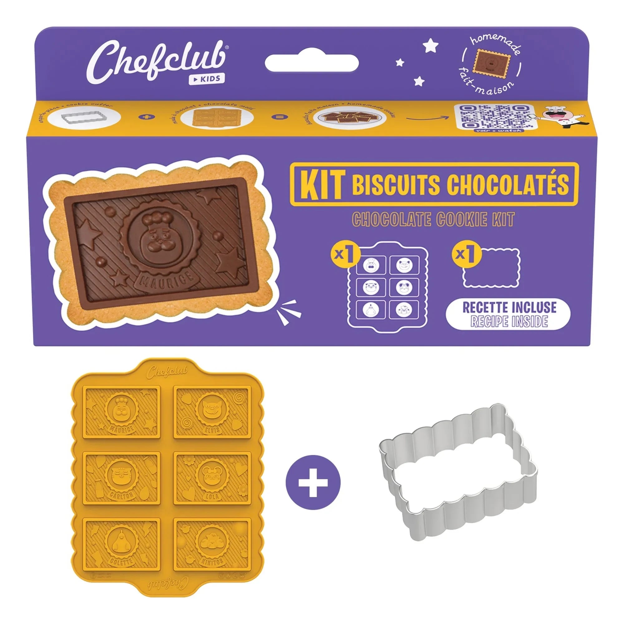 Chefclub - Juego de galletas de chocolate