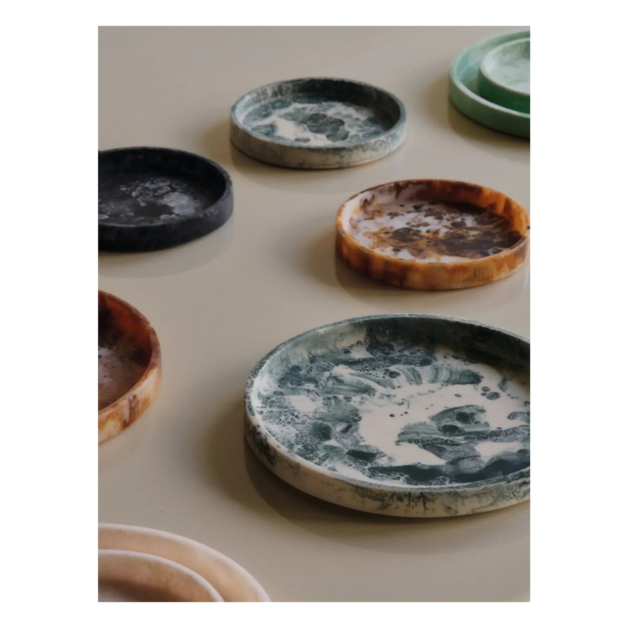 Ferm Living - Superficie de mármol Mist | Gris
