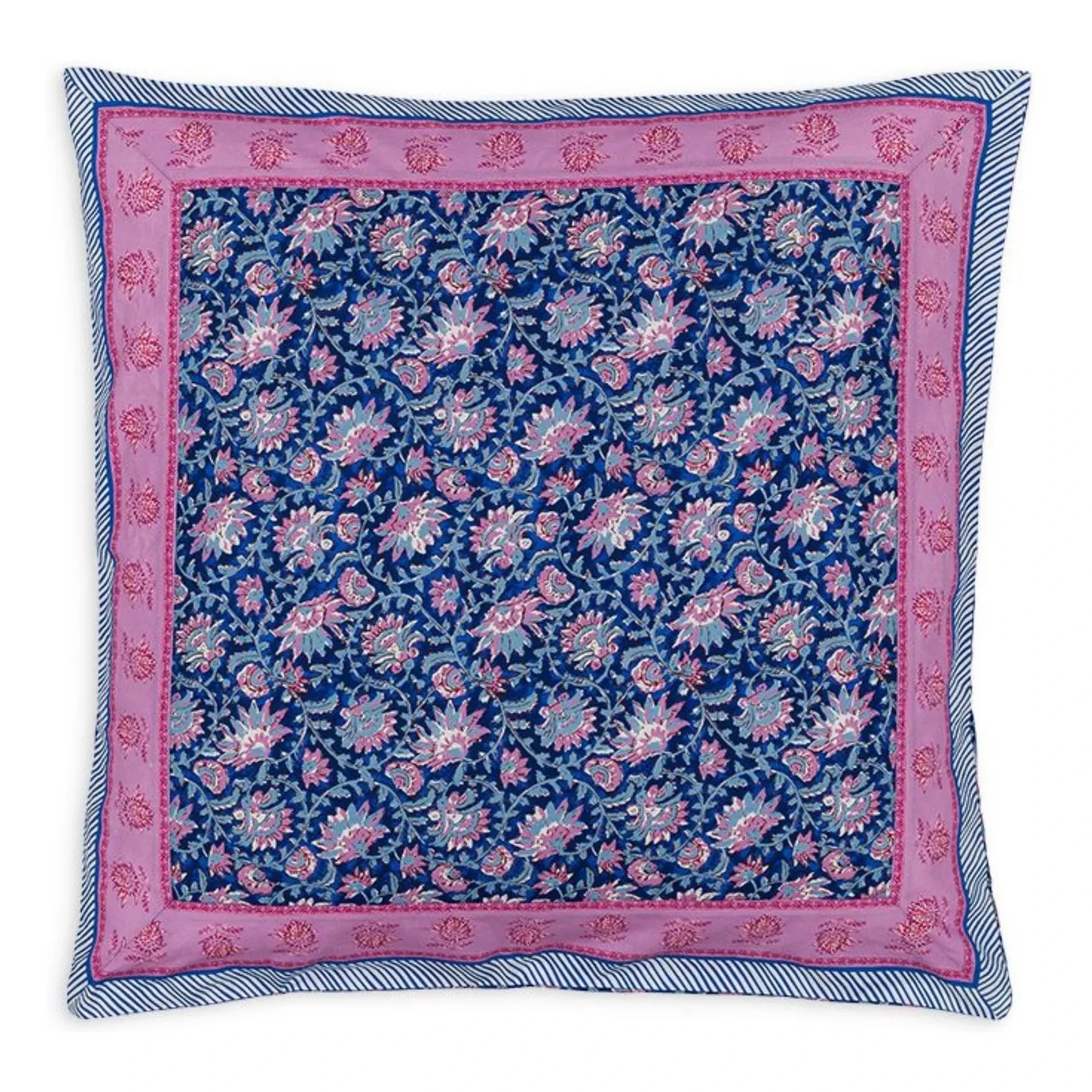 Louise Misha - Funda de almohada Valerie, algodón orgánico | Azul oscuro