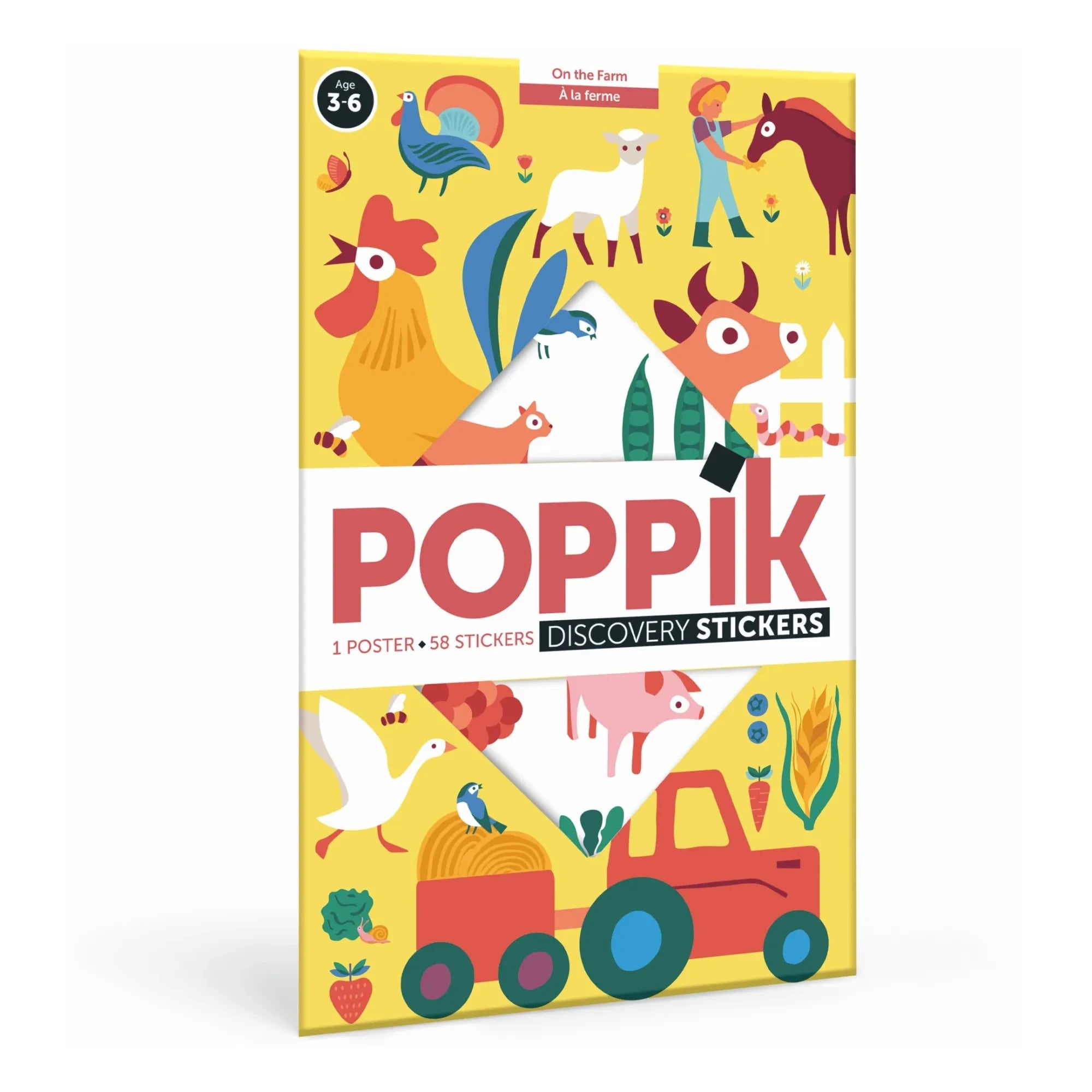 Poppik - Póster y pegatinas de la granja