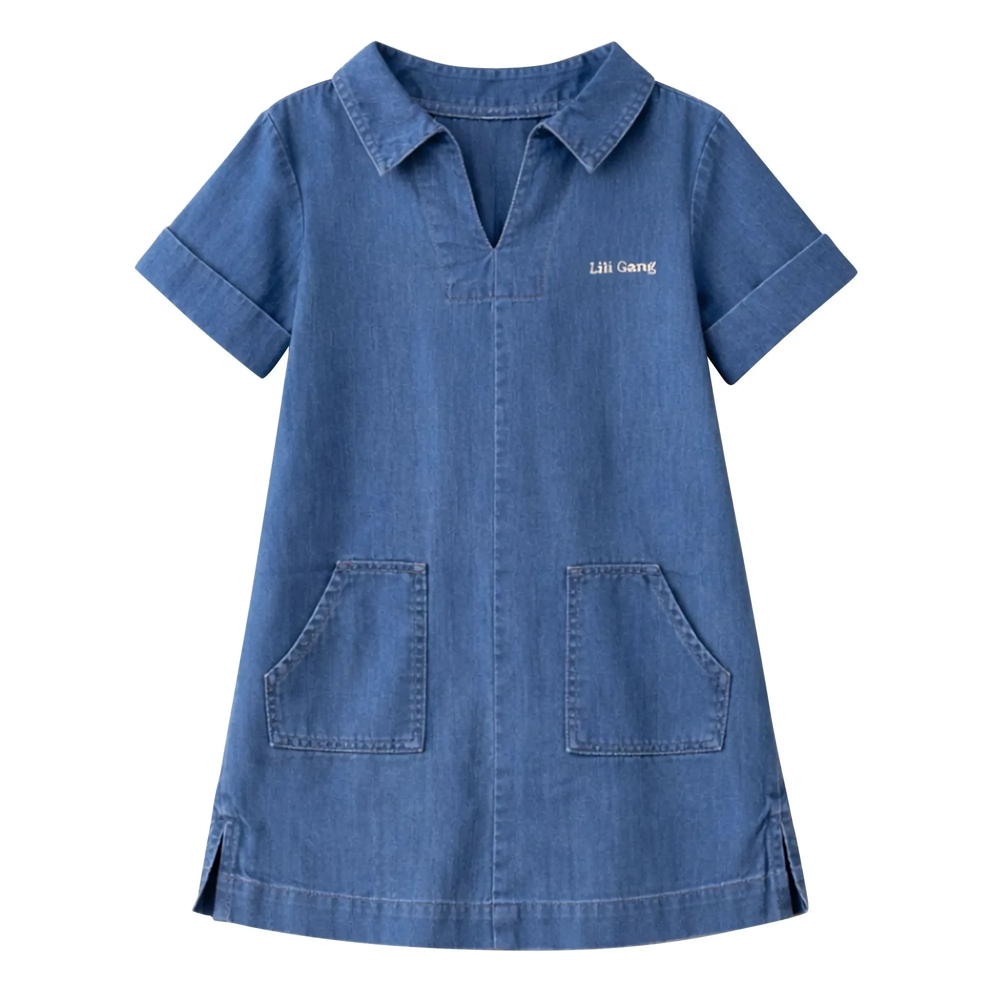 Lililotte - Vestido Romane Tencel Algodón Orgánico | Azul denim