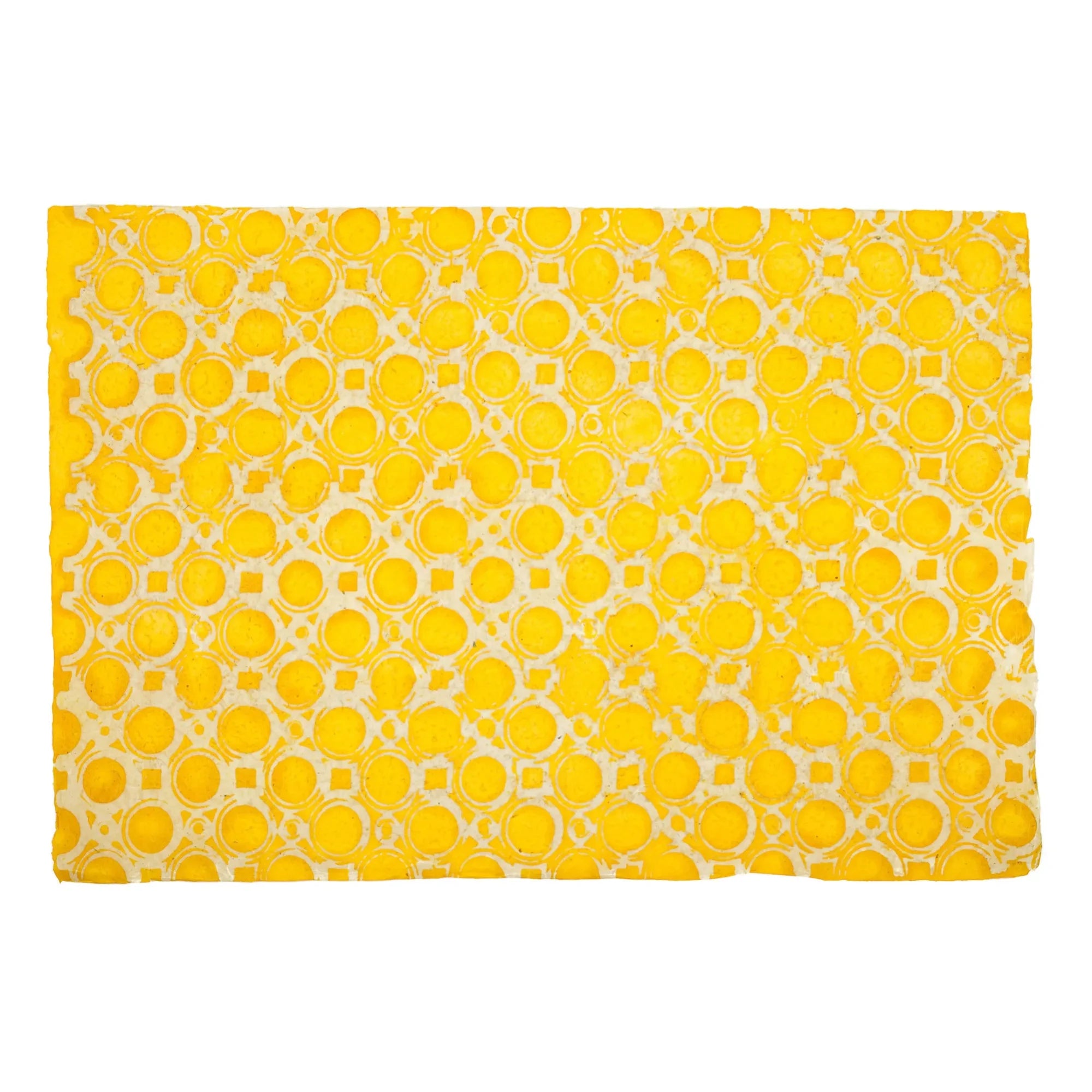 Le Monde Sauvage - Papel pintado Jaisalmer Amarillo - Juego de 12 hojas | Amarillo