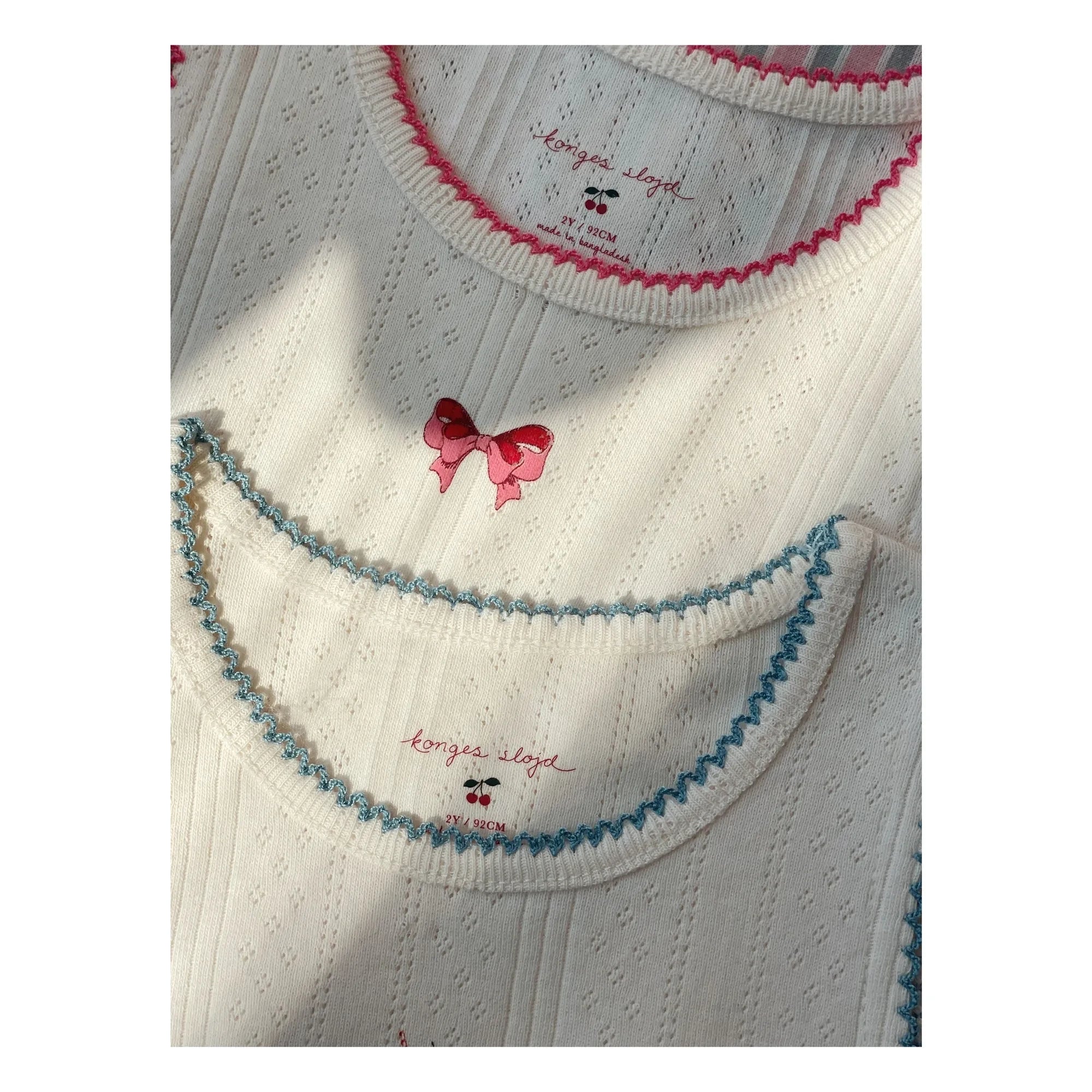 Konges Sløjd - Set de 3 camisetas de tirantes de algodón orgánico Minna | Crudo