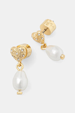 Pendientes metálicos Coach para mujer