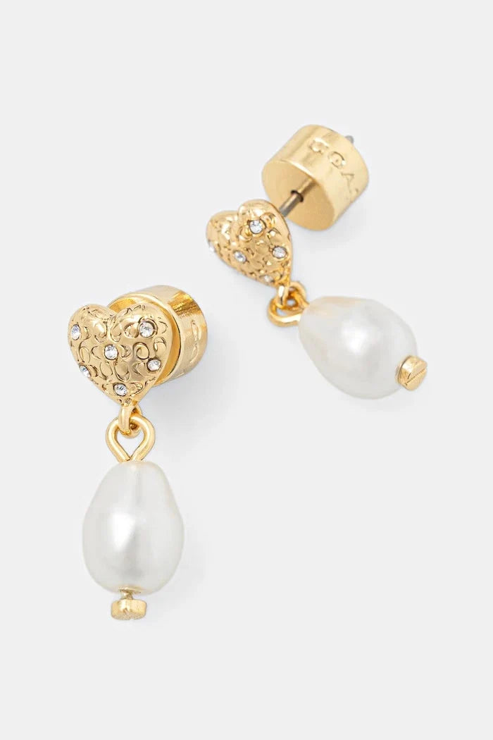 Pendientes metálicos Coach para mujer
