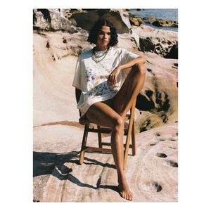 Soleil Soleil - Camiseta de algodón orgánico Posy | Beige