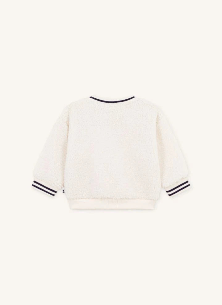 Petit Bateau - Tavşan Sherpa Kazak | Ecru