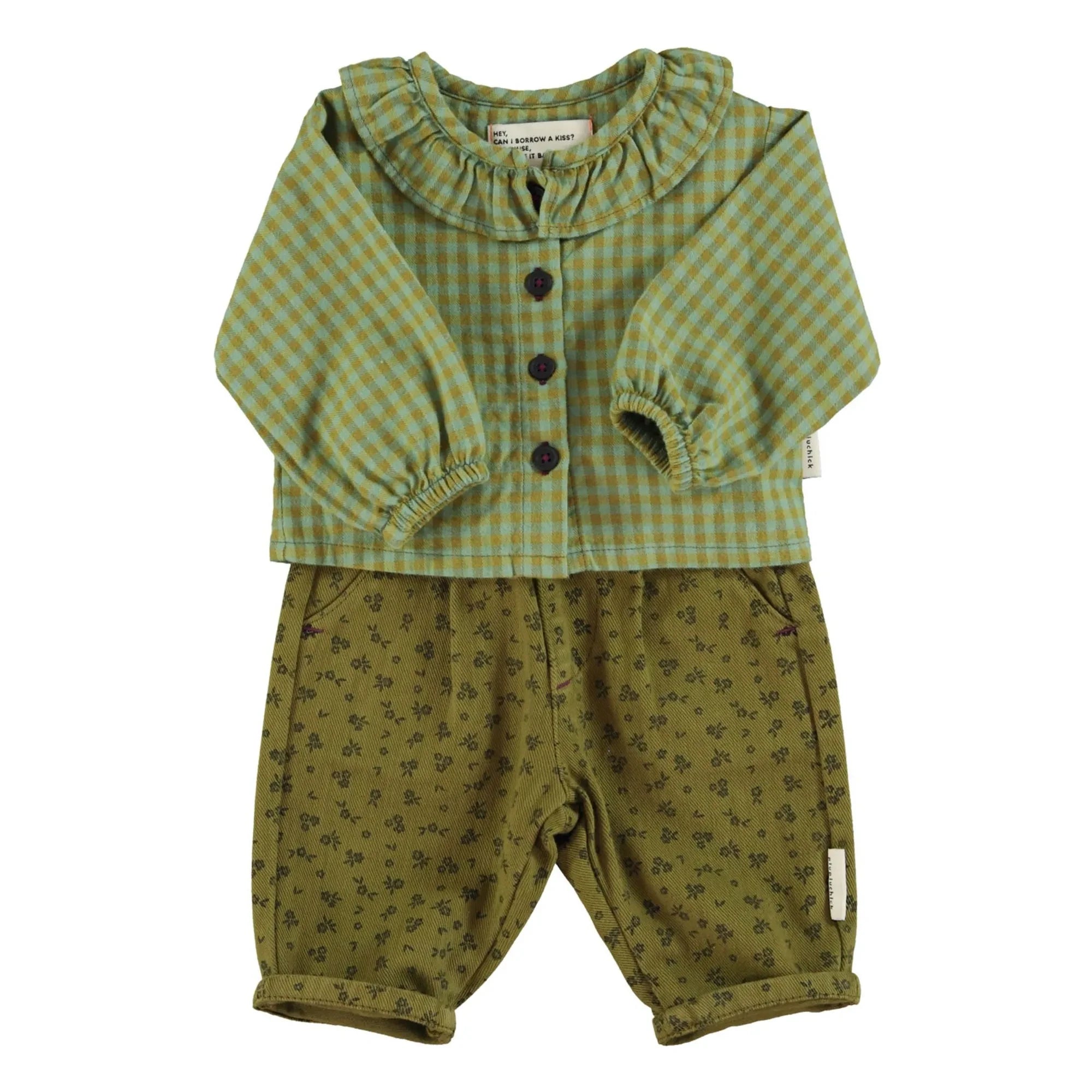 Piupiuchick - Pantalón Estampado Floral | Olive