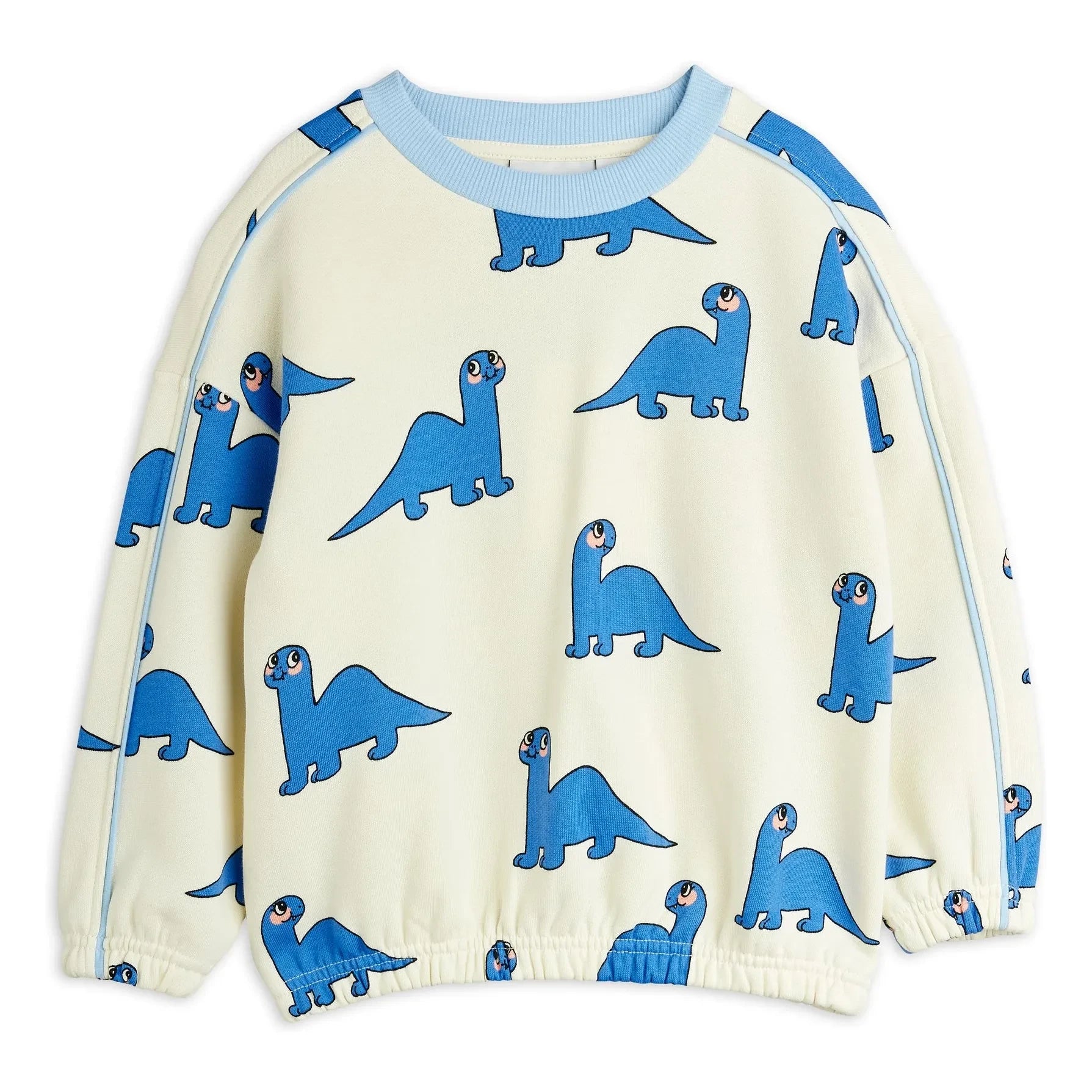 Mini Rodini - Sudadera de algodón orgánico con dinos | Crudo