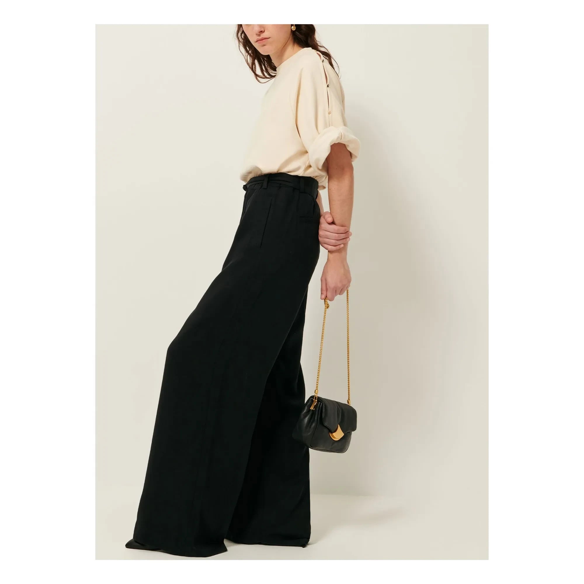 Sessùn - Pantalones anchos | Negro