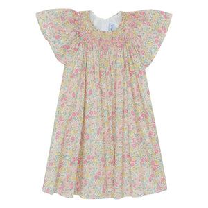 Tartine et Chocolat - Vestido fruncido Liberty | Amarillo