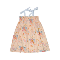 Lilinoa - Babette Fleurie Vestido Fruncido | Melocotón