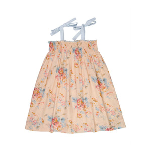 Lilinoa - Babette Fleurie Vestido Fruncido | Melocotón