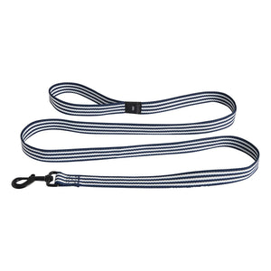 Hola - Collar de perro a rayas | Azul