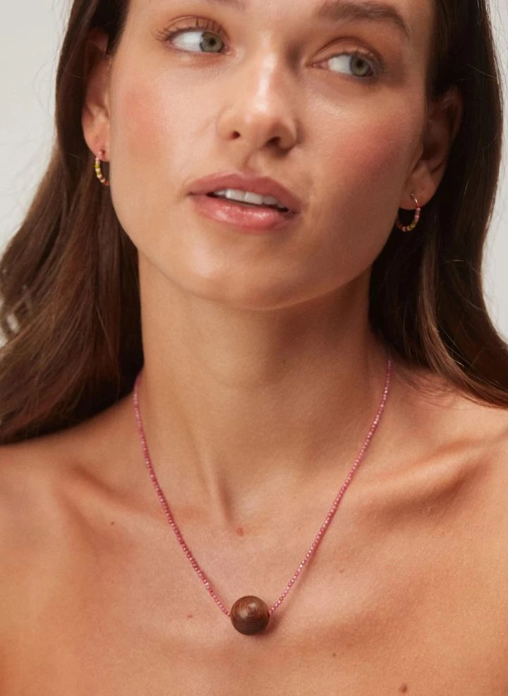 Anni Lu - Collar de Espíritu Rosado | Hibisco