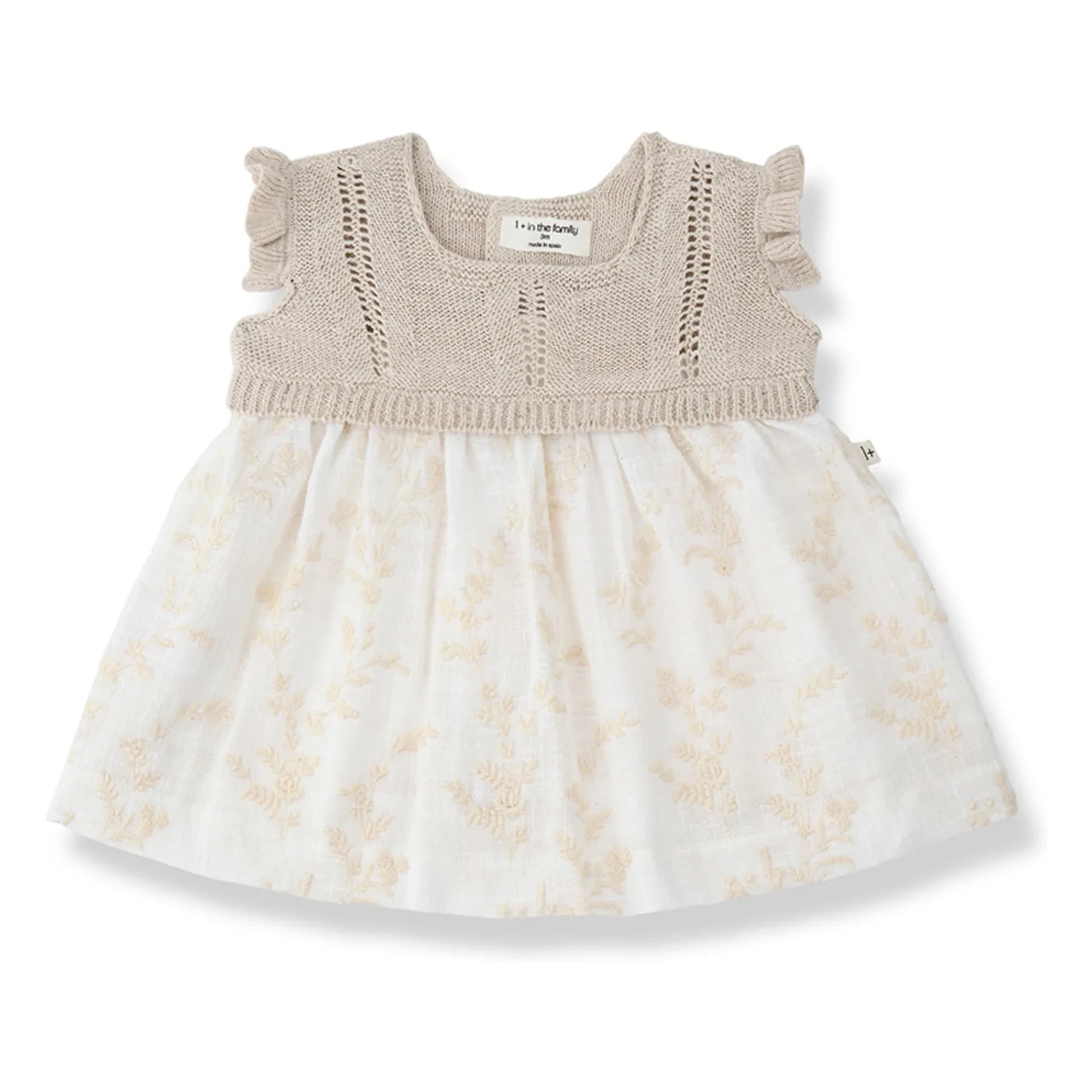 1+ in the family - Vestido Bordado Soana | Crudo