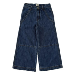 Longlivethequeen - Jean de pernera ancha con costuras decorativas | Denim sin tratar