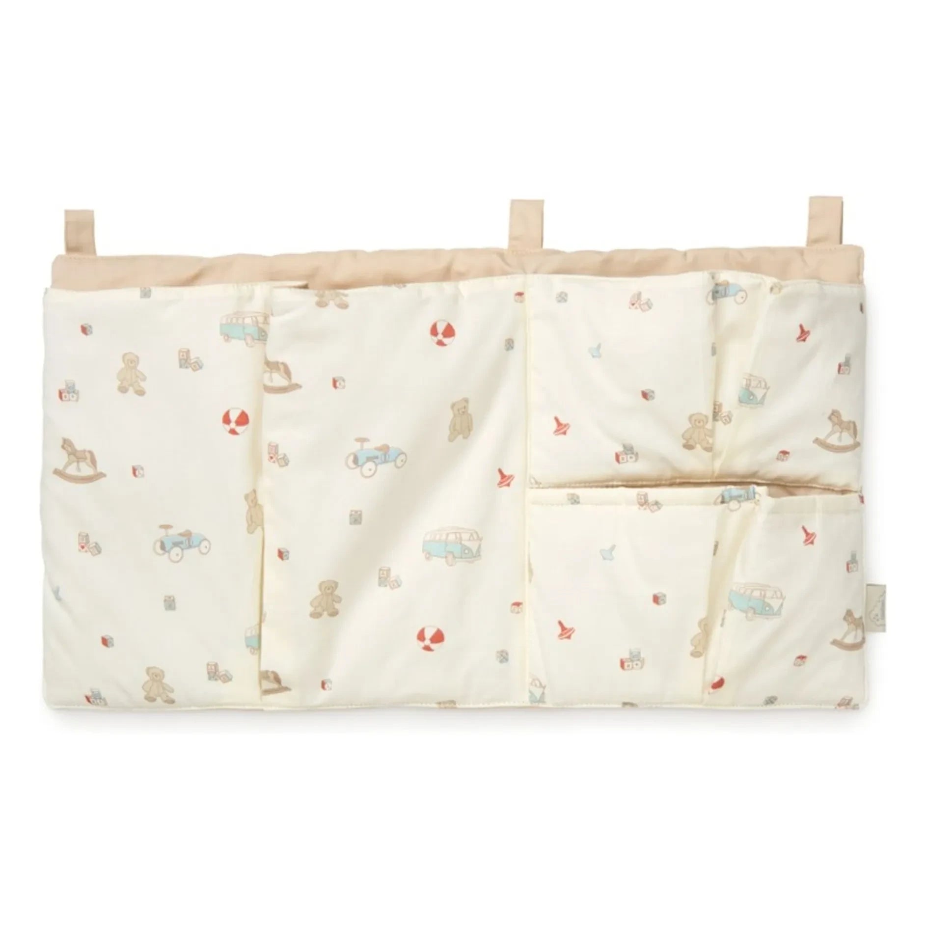 Cam Cam - Funda de colchón Vintage Toys para cuna | Beige