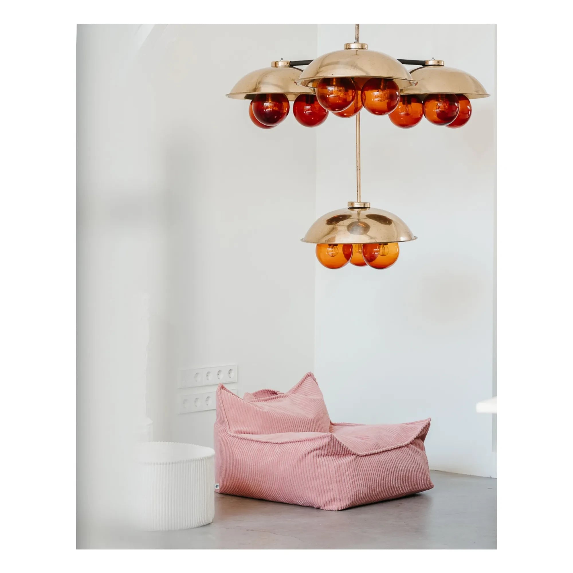 Wigiwama - Sillón de terciopelo | Rosa