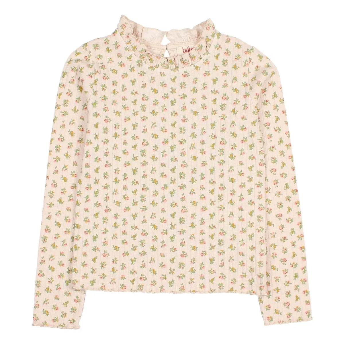 Búho - Floral Cottage Camiseta Acanalada | Rosa claro