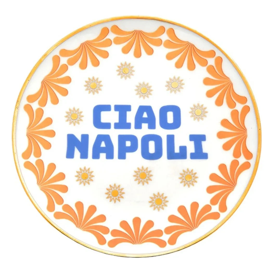 Bitossi - Plato Ciao Napoli | Naranja
