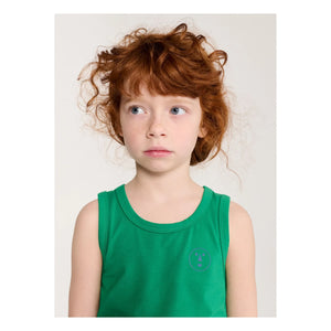 Bobo Choses - Camiseta sin mangas de modal y algodón orgánico con Have Fun Face | Verde
