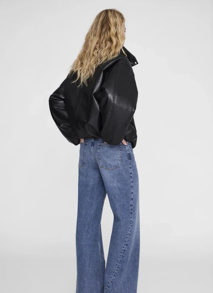 Anine Bing - Cyrus Chaqueta de Cuero | Negra