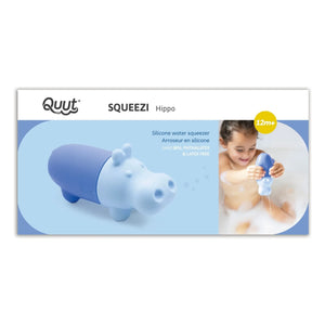 Quut - Juguete de baño Squeezi Hippo | Azul
