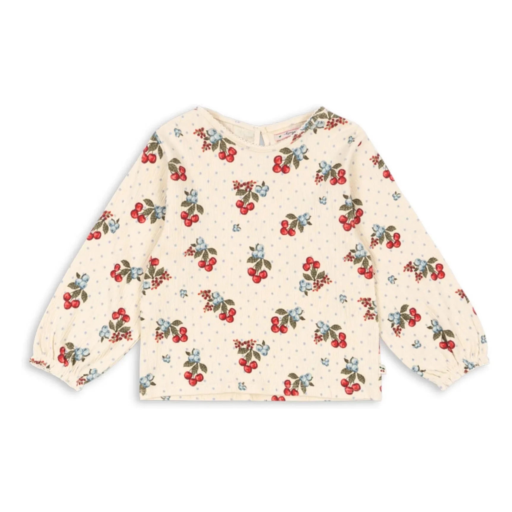 Konges Sløjd - Blusa de algodón orgánico Chleo Cerises | Beige