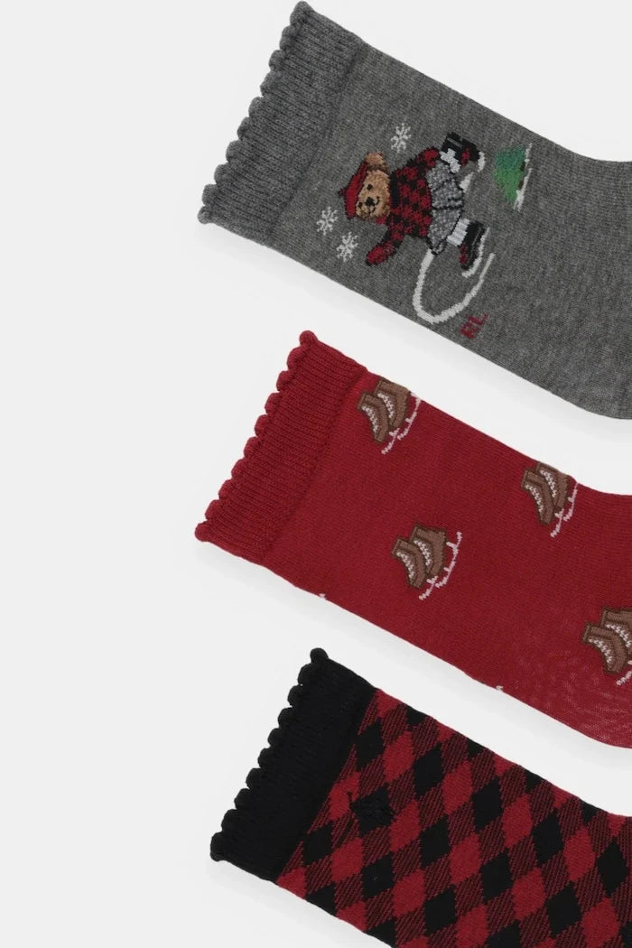 Polo Ralph Lauren Calcetines para niños (3 pares)