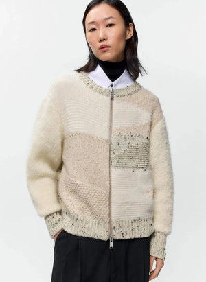 Cordera - Cárdigan de Lana Merino Enmarañada | Beige
