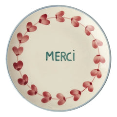 Rice - Plato de postre de cerámica Merci | Rosa