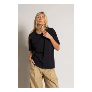 Smallable Woman - Camiseta de algodón orgánico Hana | Negra