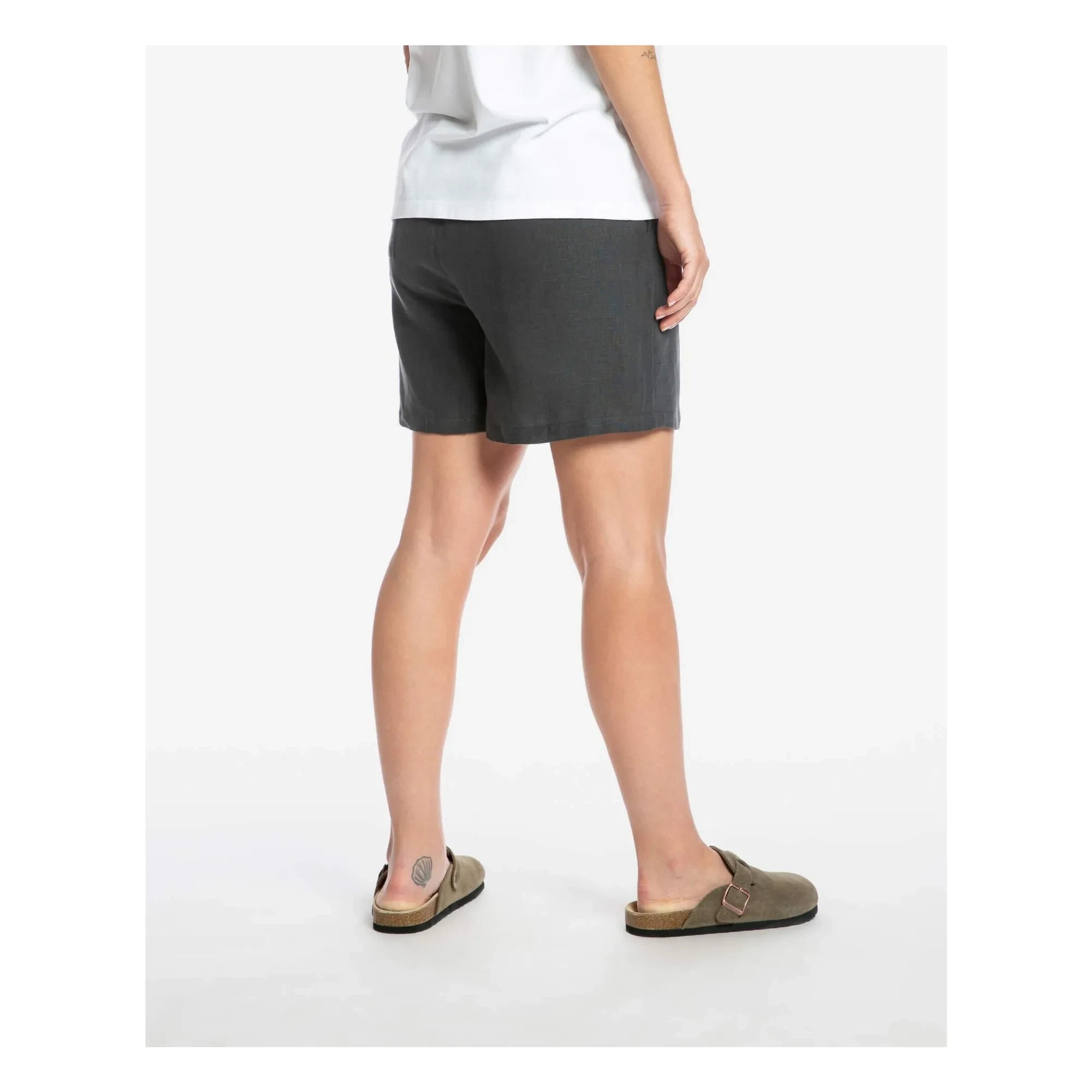 Matona - Shorts de lino | Gris oscuro