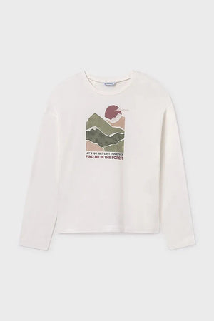 Blusa de algodón de manga larga Mayoral