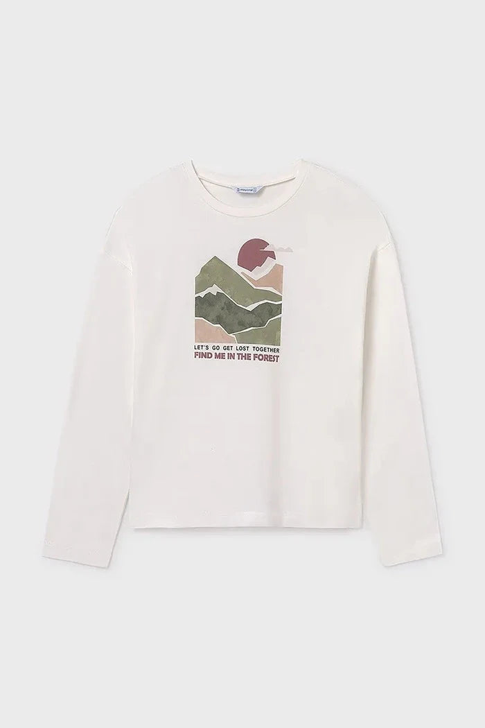 Blusa de algodón de manga larga Mayoral