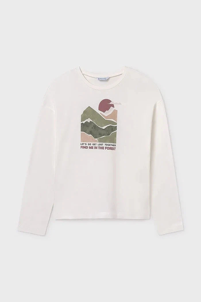 Blusa de algodón de manga larga Mayoral