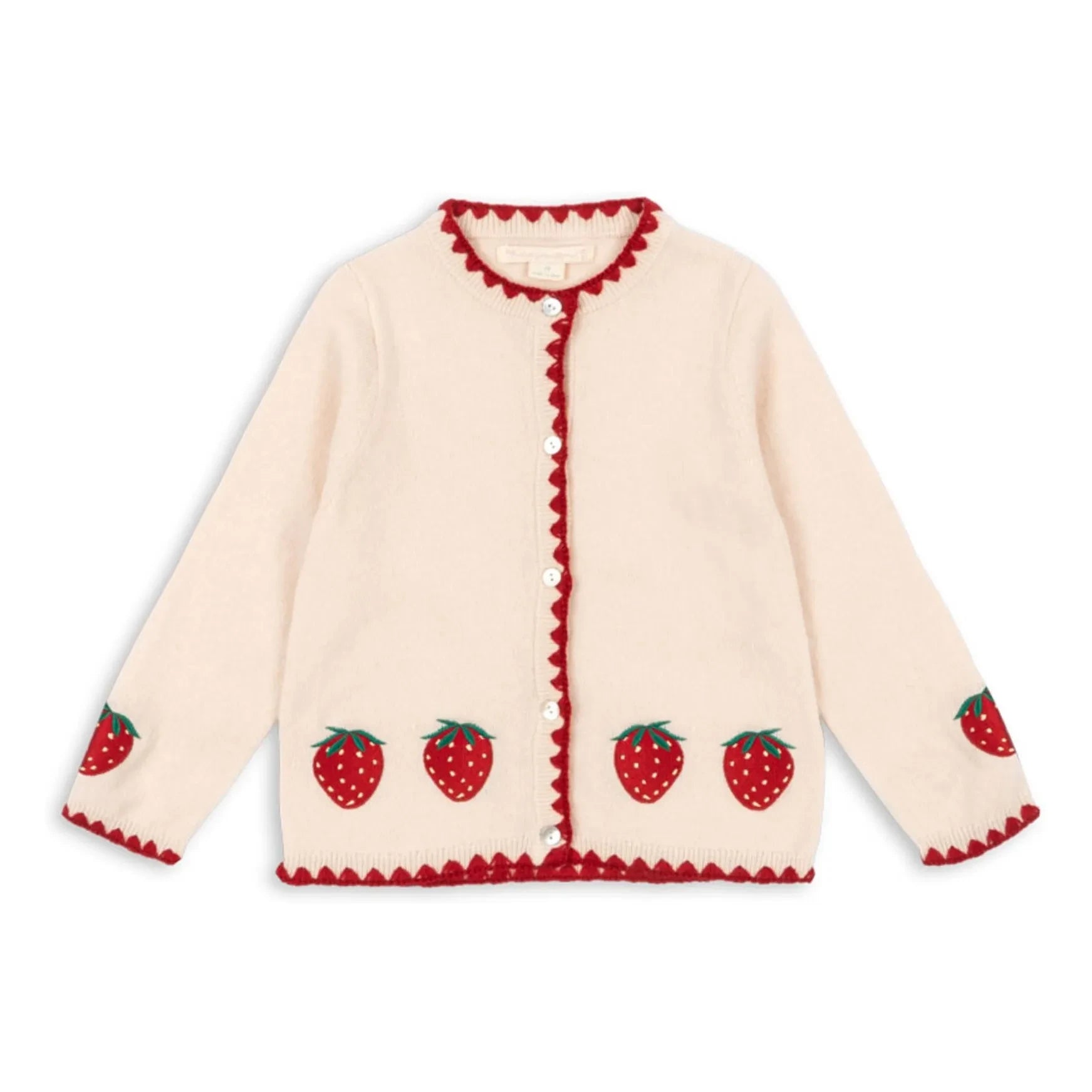 Konges Sløjd - Chaleco de lana Collette Strawberry | Crema