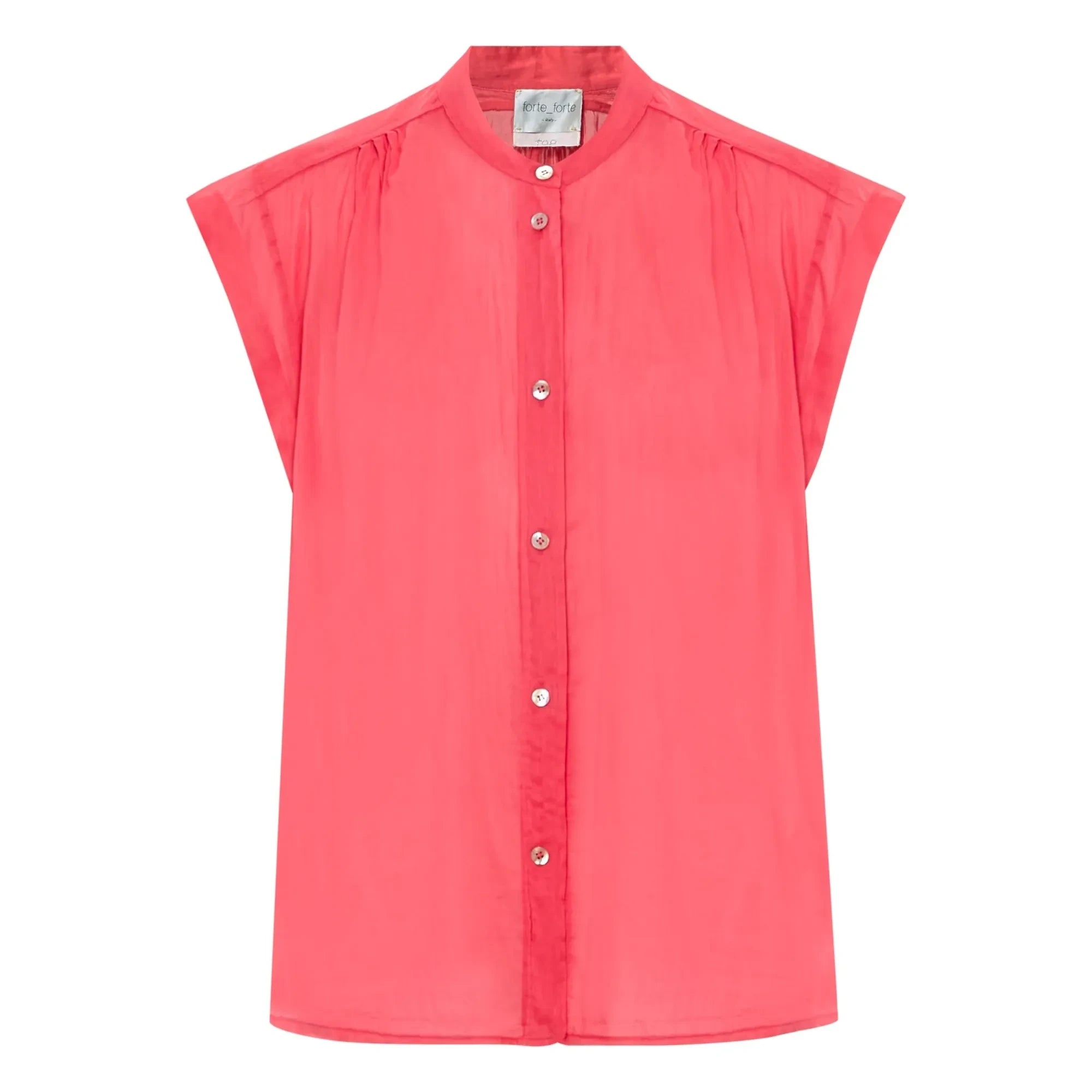Forte Forte - Blusa de voile de algodón y seda | Rosa