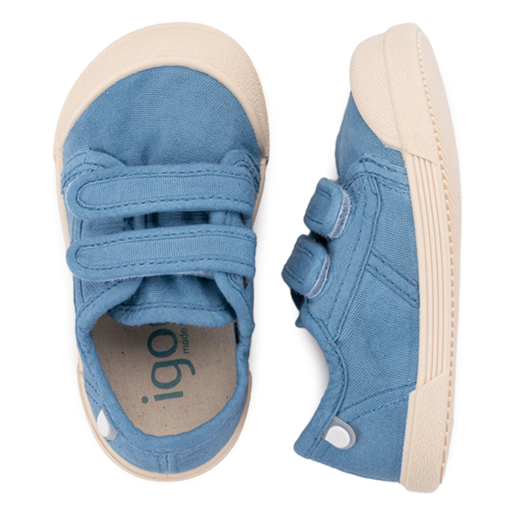 Igor - Zapatillas de lona con doble raya | Azul azur
