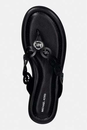 Chanclas de cuero para mujer Janie Thong Sandal de MICHAEL Michael Kors