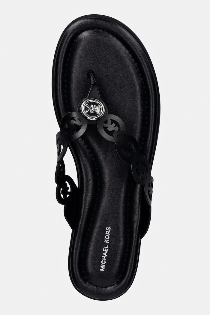 Chanclas de cuero para mujer Janie Thong Sandal de MICHAEL Michael Kors